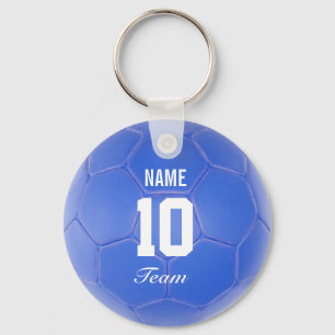 Chaveiro Nome Personalizado da Bola de Futebol da Equipe Az