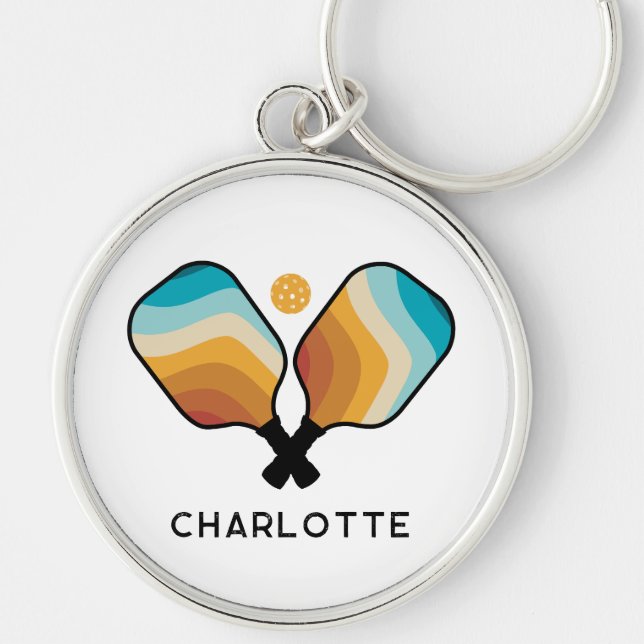 Chaveiro Nome Personalizado da Camada de Seleção e da Bola (Frente)