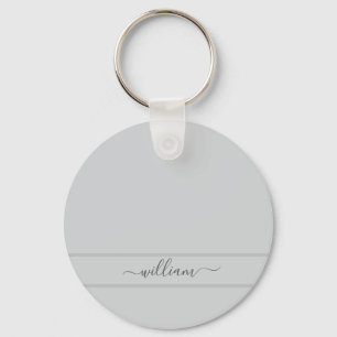 Chaveiro Nome Personalizado da Cinza Leve