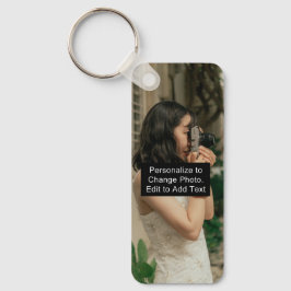 Chaveiro Nome Personalizado de Arte Fotográfica Monograma C