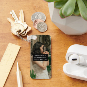 Chaveiro Nome Personalizado de Arte Fotográfica Monograma C