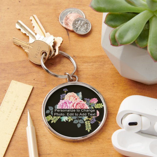 Chaveiro Nome Personalizado de Arte Monograma Cotação Grand (Mesa)