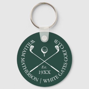 Chaveiro Nome Personalizado de Clube de Golfe Clássico Esme