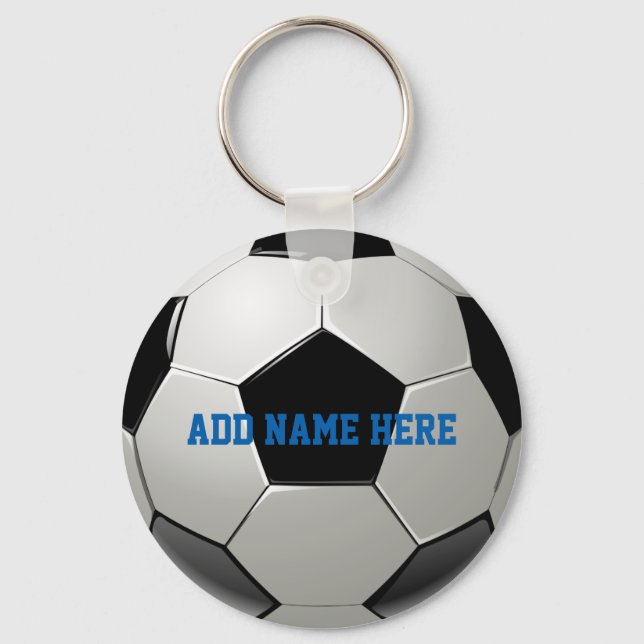 Chaveiro Nome Personalizado De Futebol (Frente)