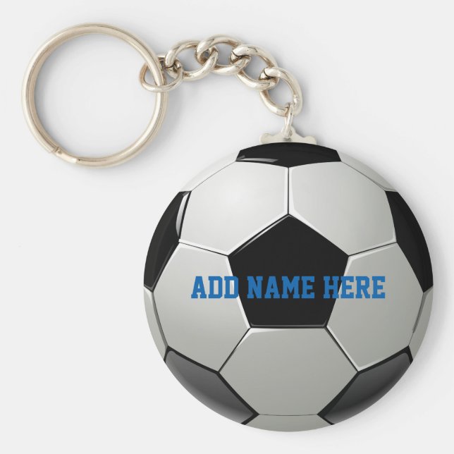 Chaveiro Nome Personalizado De Futebol (Frente)