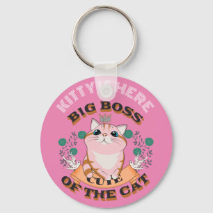 CHAVEIRO NOME PERSONALIZADO DE GATO DE GRANDE CHEFE