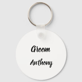 Chaveiro Nome Personalizado de Oferta do Groom Casamento de