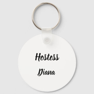 Chaveiro Nome Personalizado de Presente de Hostess Oferece 
