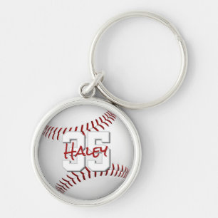 Chaveiro nome personalizado do atleta baseball/softball