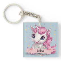 Nome Personalizado do Baby Unicorn Stars Rosa Mági