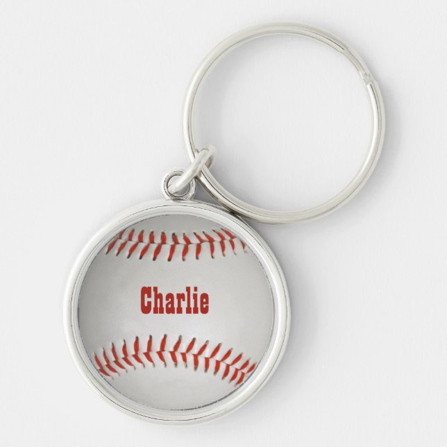 Chaveiro Nome personalizado do baseball (Frente)