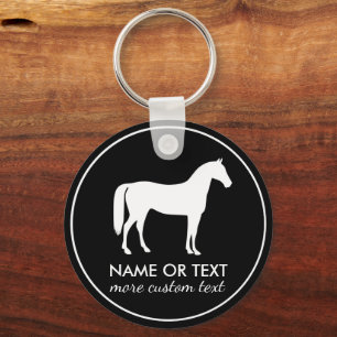 Chaveiro Nome Personalizado do Cavalo Equestre