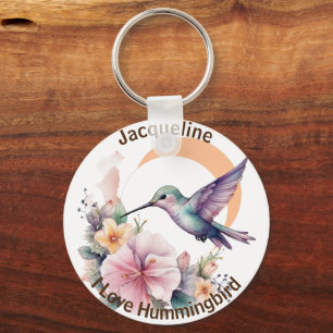 Chaveiro Nome Personalizado Do Hummingbird Com A Sua Própri