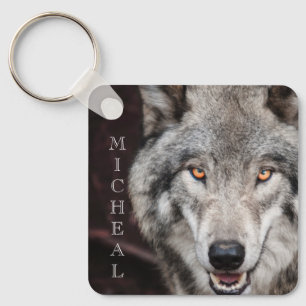 Chaveiro Nome personalizado do Wolf Photo