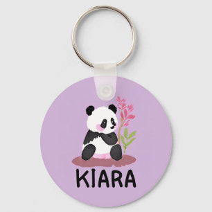 Chaveiro Nome personalizado doce animal do urso panda bonit