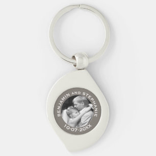 Chaveiro Nome Personalizado e Ano da Fotografia do Primeiro