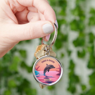 Chaveiro Nome personalizado e golfinho de destino