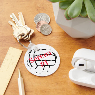 Chaveiro Nome Personalizado E Voleibol De Jersey