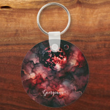 Nome Personalizado Eerie Blood Moon Halloween Tint