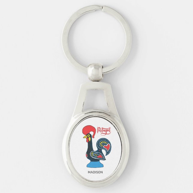 Chaveiro Nome Personalizado Galeria Portuguesa (Frente)