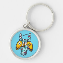 Chaveiro Nome personalizado Gamer Zombie