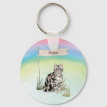 Nome Personalizado Gato de Pet de Cabelo Curto Ame