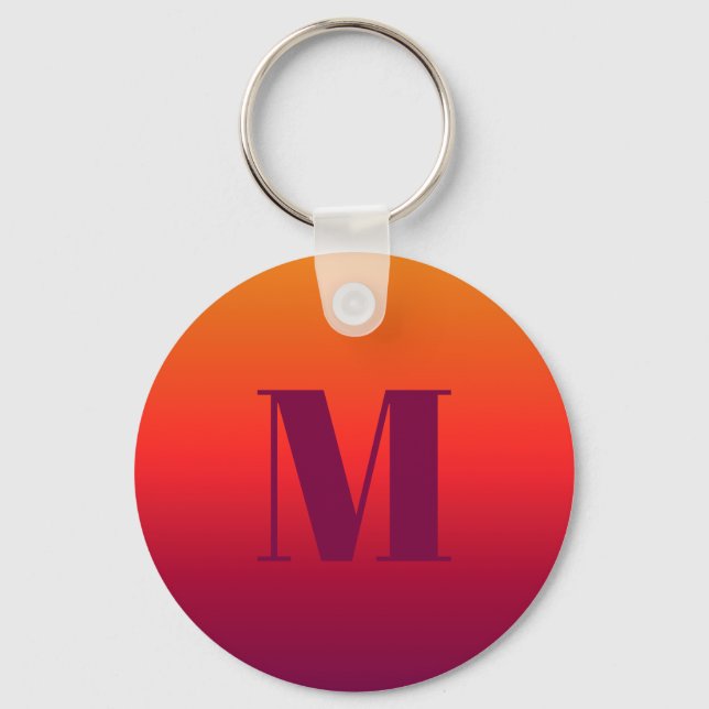 Chaveiro Nome Personalizado Gradação de Ombre Glória da Man (Frente)