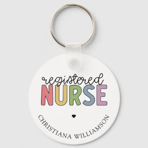 Chaveiro Nome Personalizado Graduação de Enfermeiro RN Regi