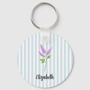 Chaveiro Nome Personalizado Lilás Roxo Pintura Listra