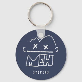 Chaveiro Nome Personalizado Meh Engraçado Face Emoji