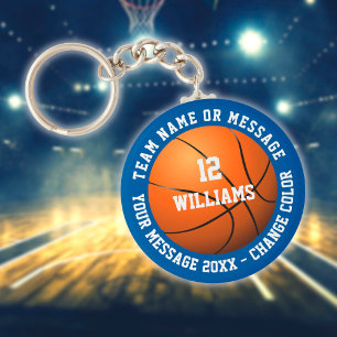 Chaveiro Nome Personalizado Número Nome da Equipe Basqueteb