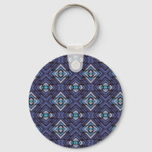Nome Personalizado Padrão Sudoeste Azul Cinza