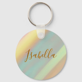 Chaveiro Nome Personalizado Praia Costeira Pastel