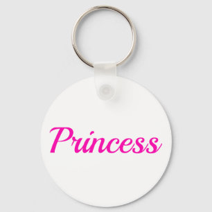 Chaveiro Nome personalizado Princesa rosa