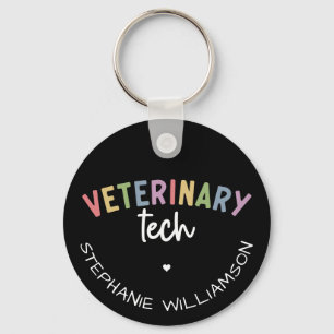 Chaveiro Nome Personalizado técnico veterinário   Vet Techn