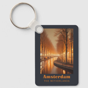 Chaveiro Nome Personalizado / Texto Amsterdã