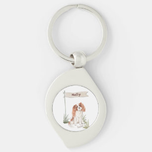 Chaveiro Nome personalizável Cavalier King Charles Spaniel