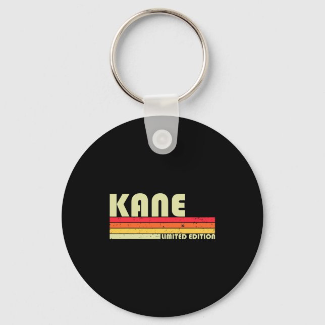 Chaveiro Nome Presente Kane Personalizado Divertido Retro V (Frente)