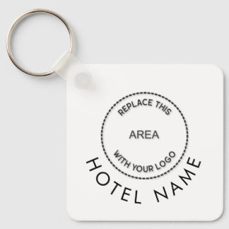 Chaveiro Nome simples do logotipo do hotel Qualquer Promoci