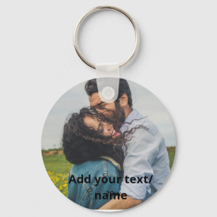 Chaveiro nome simples mínimo personalizado casal monograma