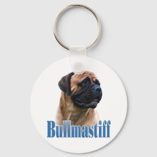 Chaveiro Nome (vermelho) de Bullmastiff