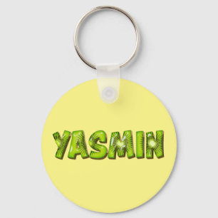 Chaveiro Nome Yasmin Kiwi Design Schlüsselanhänger