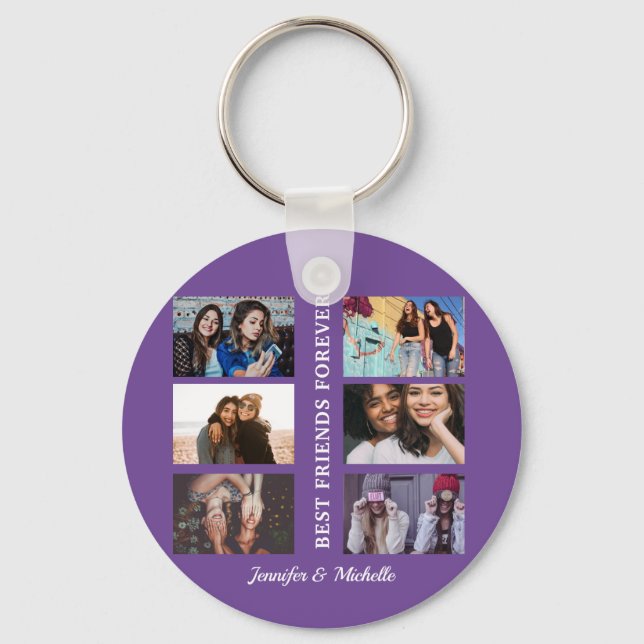 Chaveiro Nomes personalizados dos melhores amigos e 6 bff d (Frente)