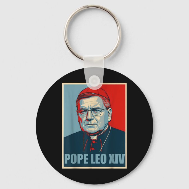 Chaveiro Nope Da Pope De Chicago Leo Xiv Provost Tee (Frente)