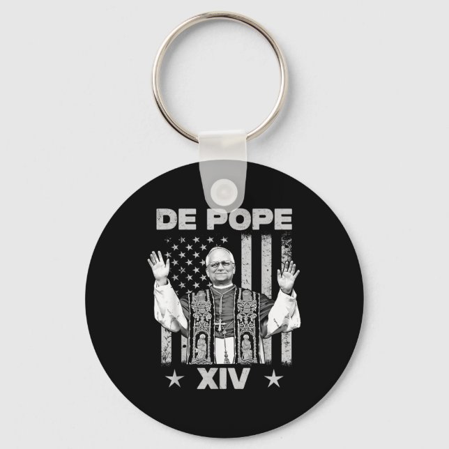 Chaveiro Nope Da Pope De Chicago Leo Xiv Provost Tee (Frente)