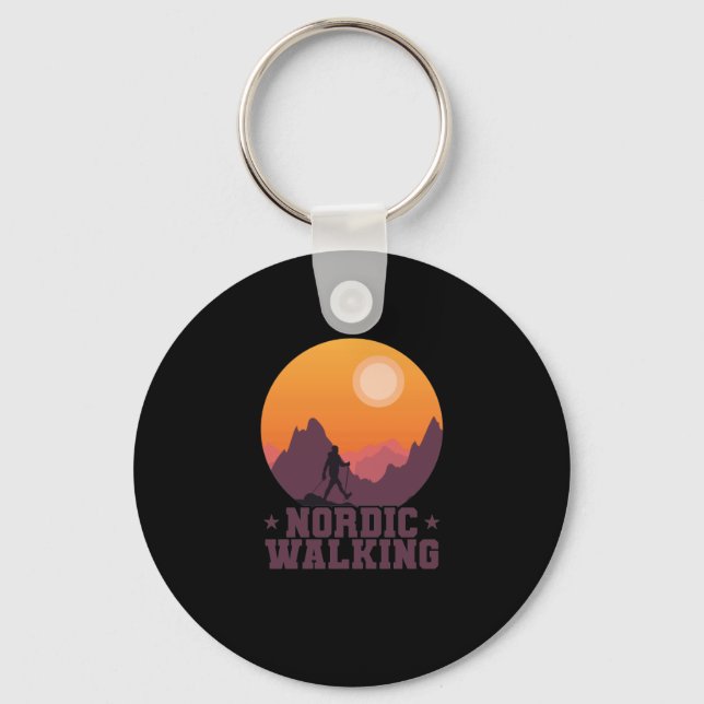 Chaveiro Nordic Walking Berge Sonnenuntergang (Frente)