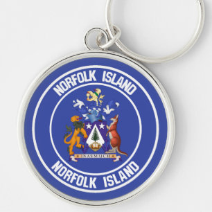 Chaveiro Norfolk Island Round Emblem