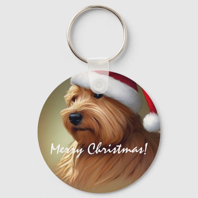 Chaveiro Norfolk Terrier Natal (Frente)