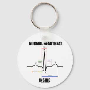 Chaveiro Normal Heartbeat Inside (ECG EKG)
