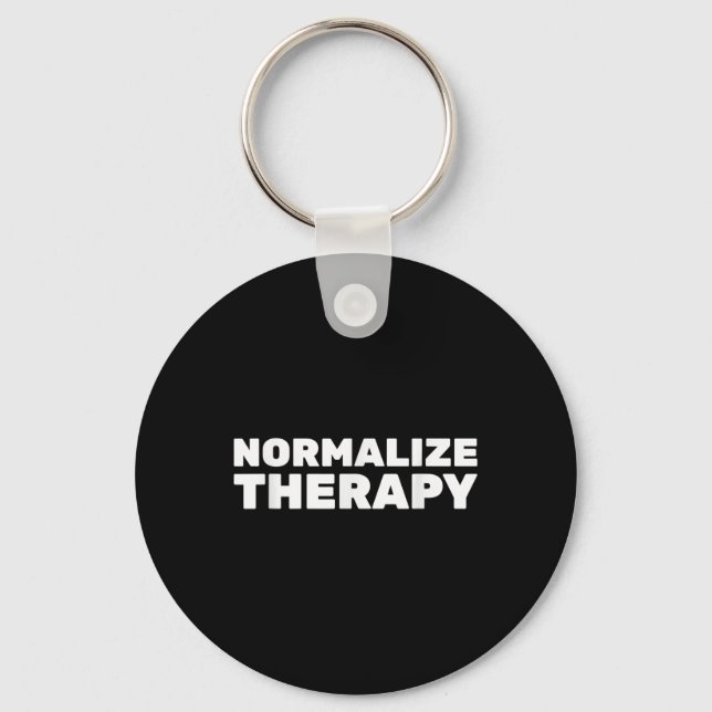 Chaveiro Normalizar o tratamento final Estigma Saúde mental (Frente)